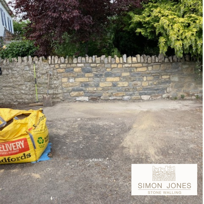 Simon Jones stone walling Blue Lias Stone